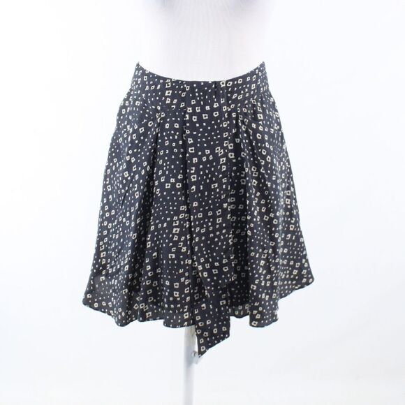 Anthropologie black white skirt 2 - Picture 1 of 8
